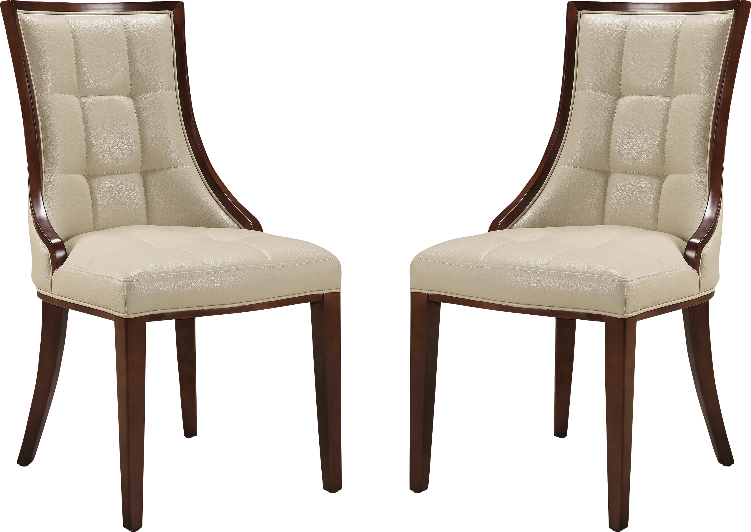 Cahabay Cream Side Chair, Set of 2 - Thumbnail - Image 1