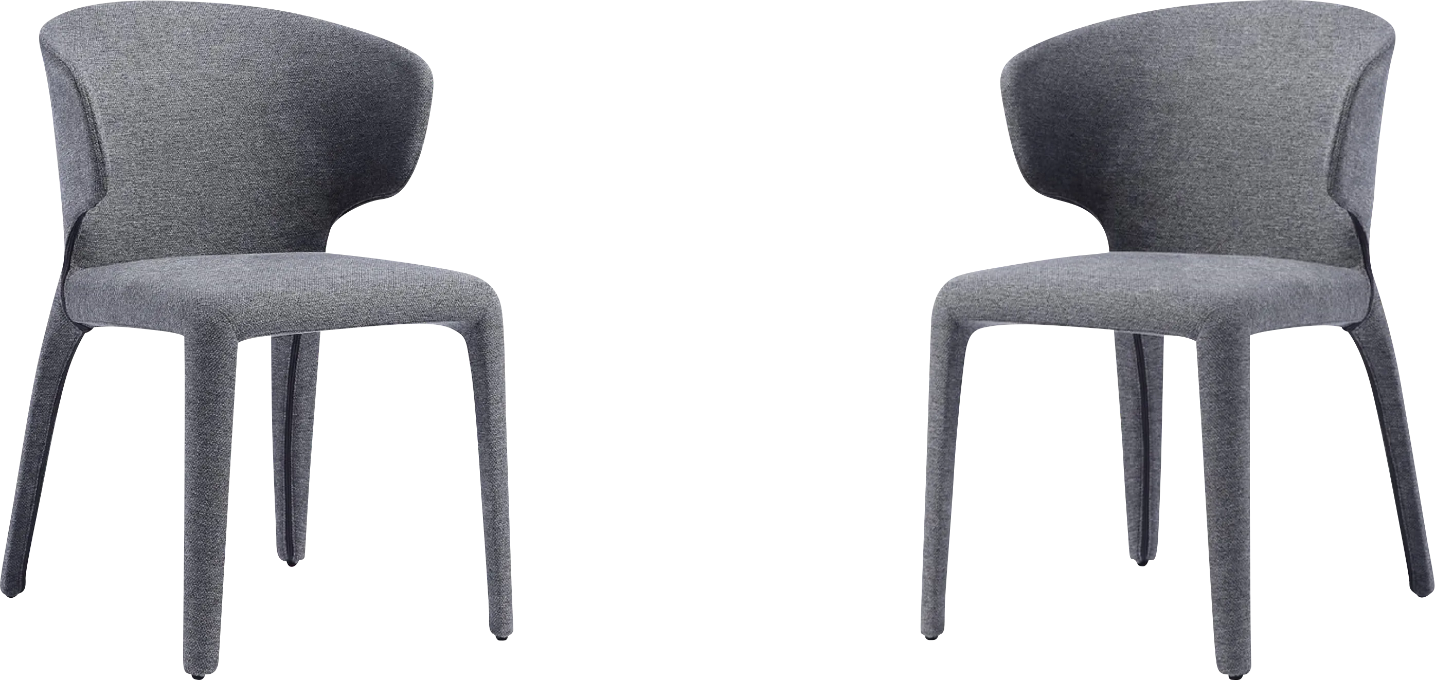 Ravennite II Gray Side Chair, Set of 2 - Thumbnail - Image 1