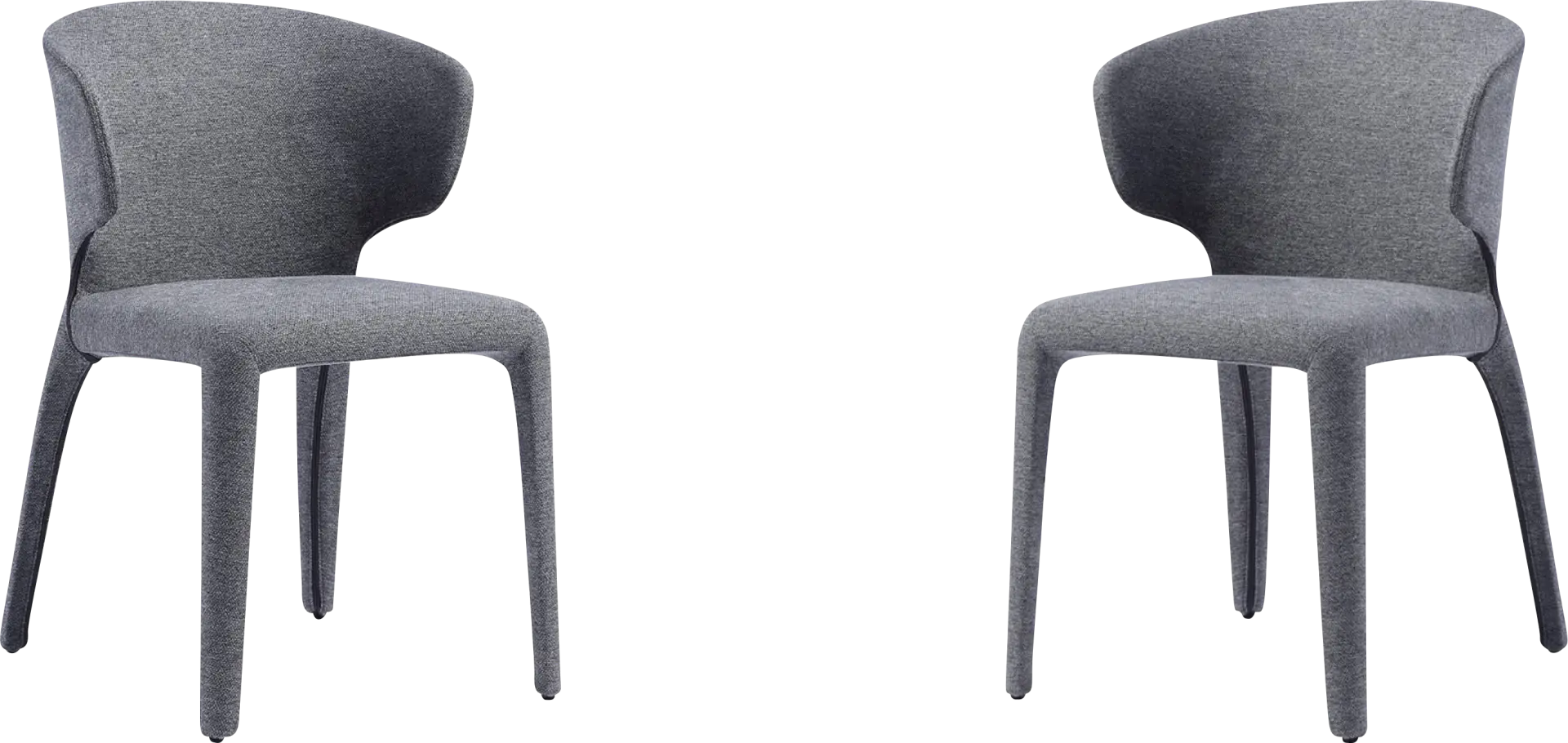 Ravennite II Gray Side Chair, Set of 2