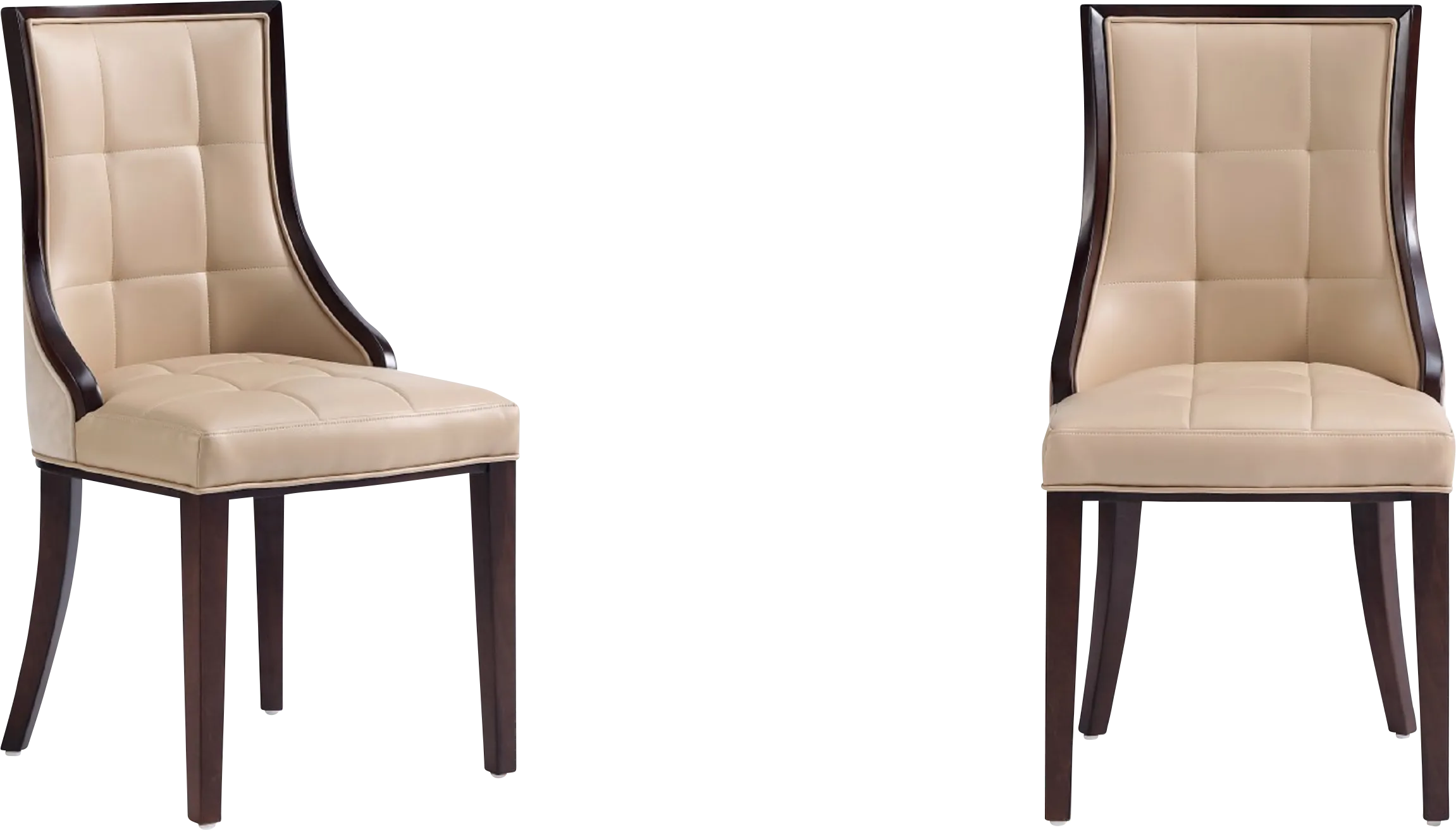 Cahabay Tan Side Chair, Set of 2 - Thumbnail - Image 1