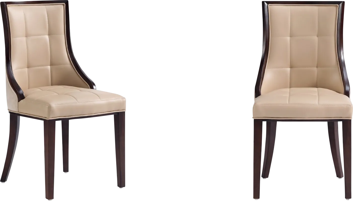 Cahabay Tan Side Chair, Set of 2
