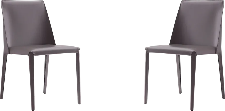 Moontime Gray Side Chair, Set of 2