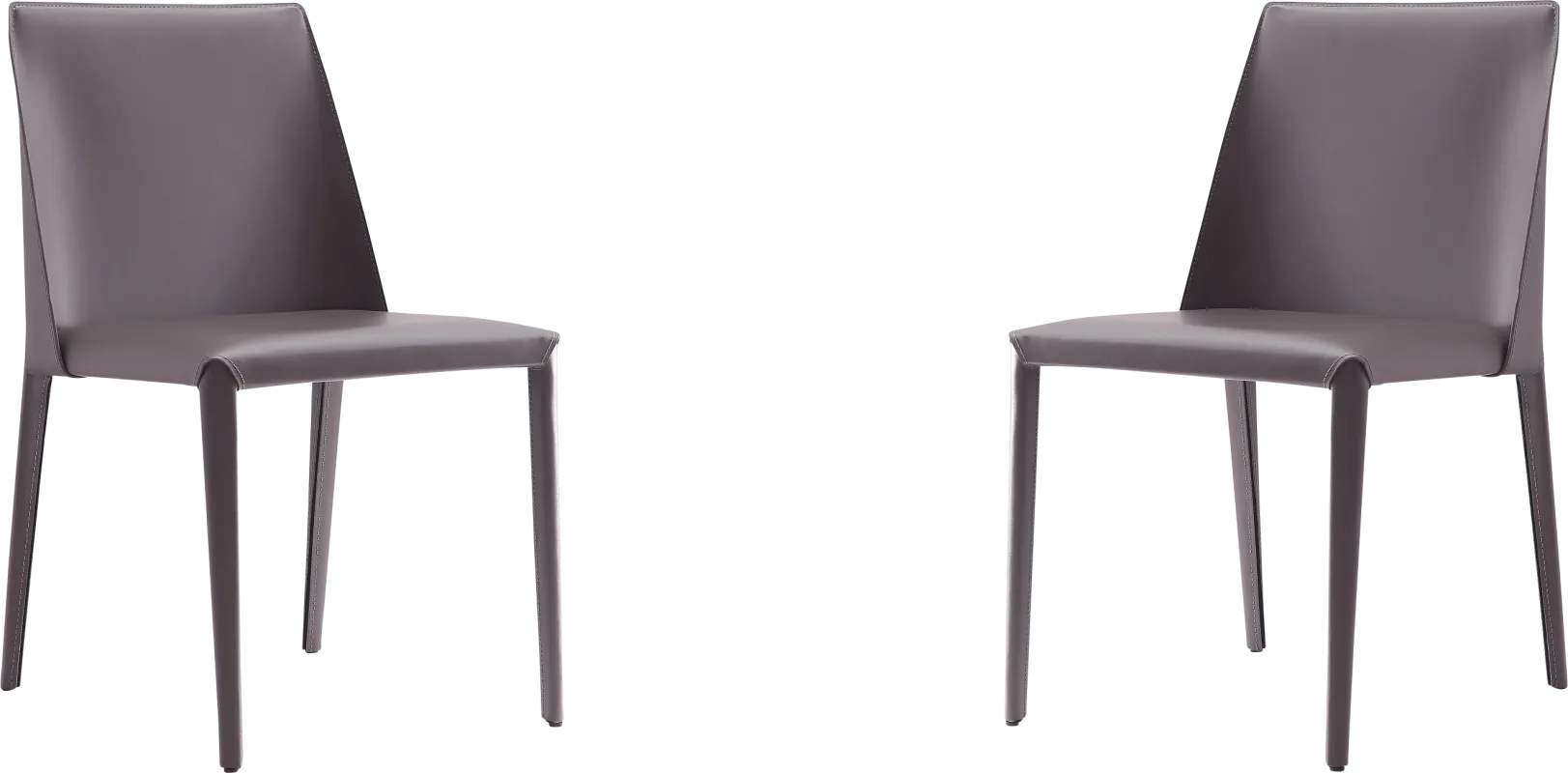 Moontime Gray Side Chair, Set of 2