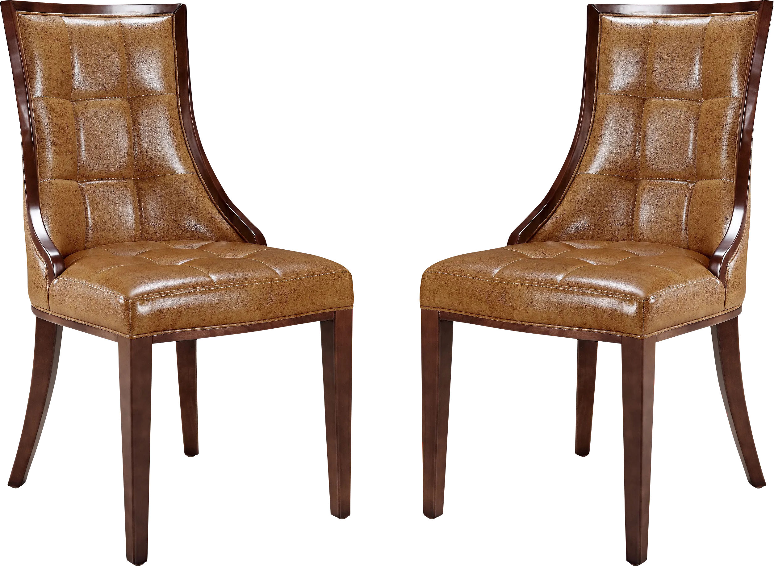 Cahabay Brown Side Chair, Set of 2 - Thumbnail - Image 1