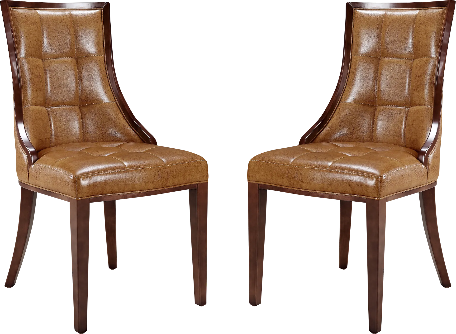 Cahabay Brown Side Chair, Set of 2 - Image 1
