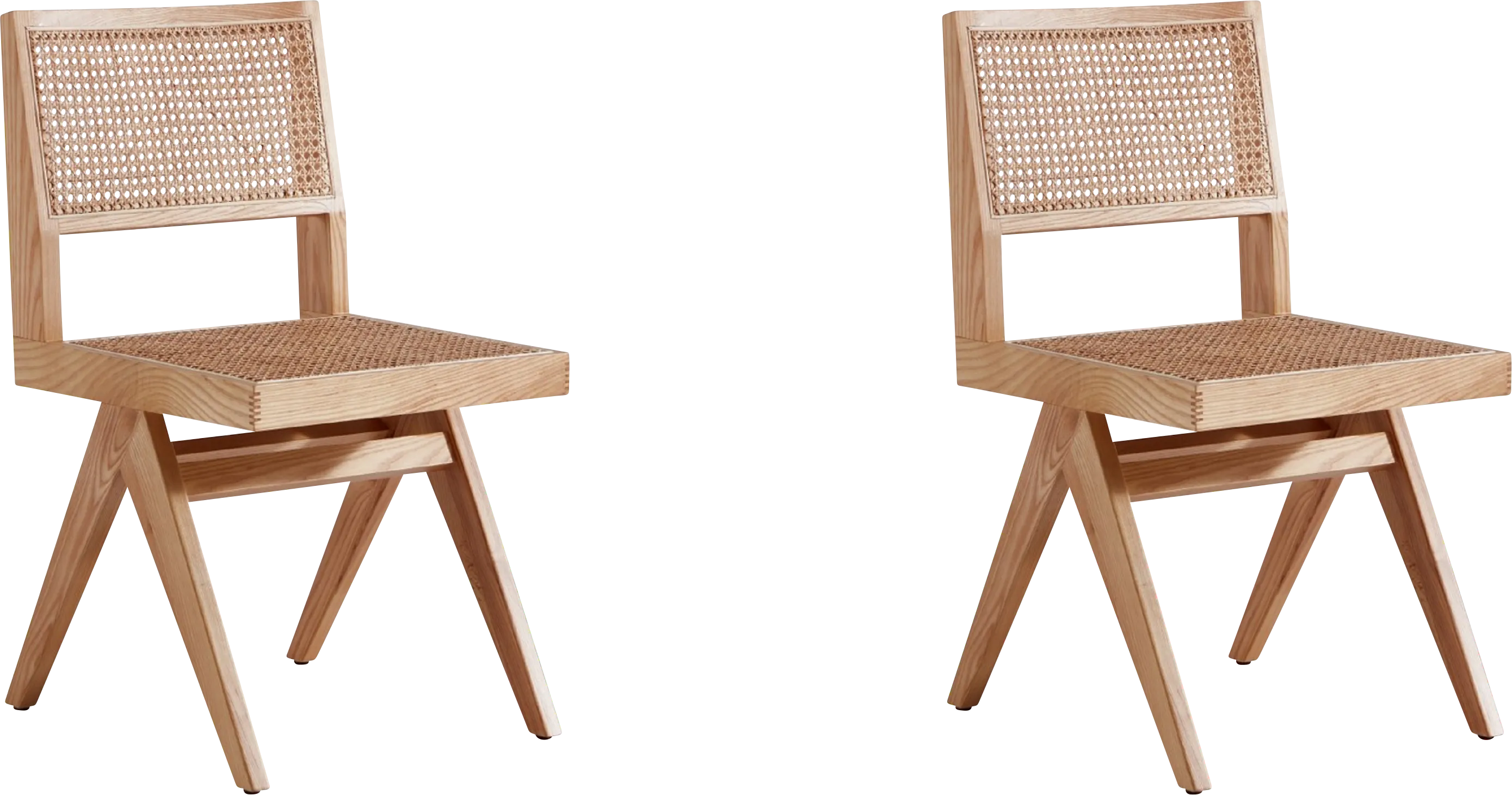 Bluesunny Natural Side Chair, Set of 2 - Thumbnail - Image 1