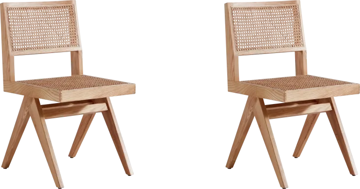 Bluesunny Natural Side Chair, Set of 2