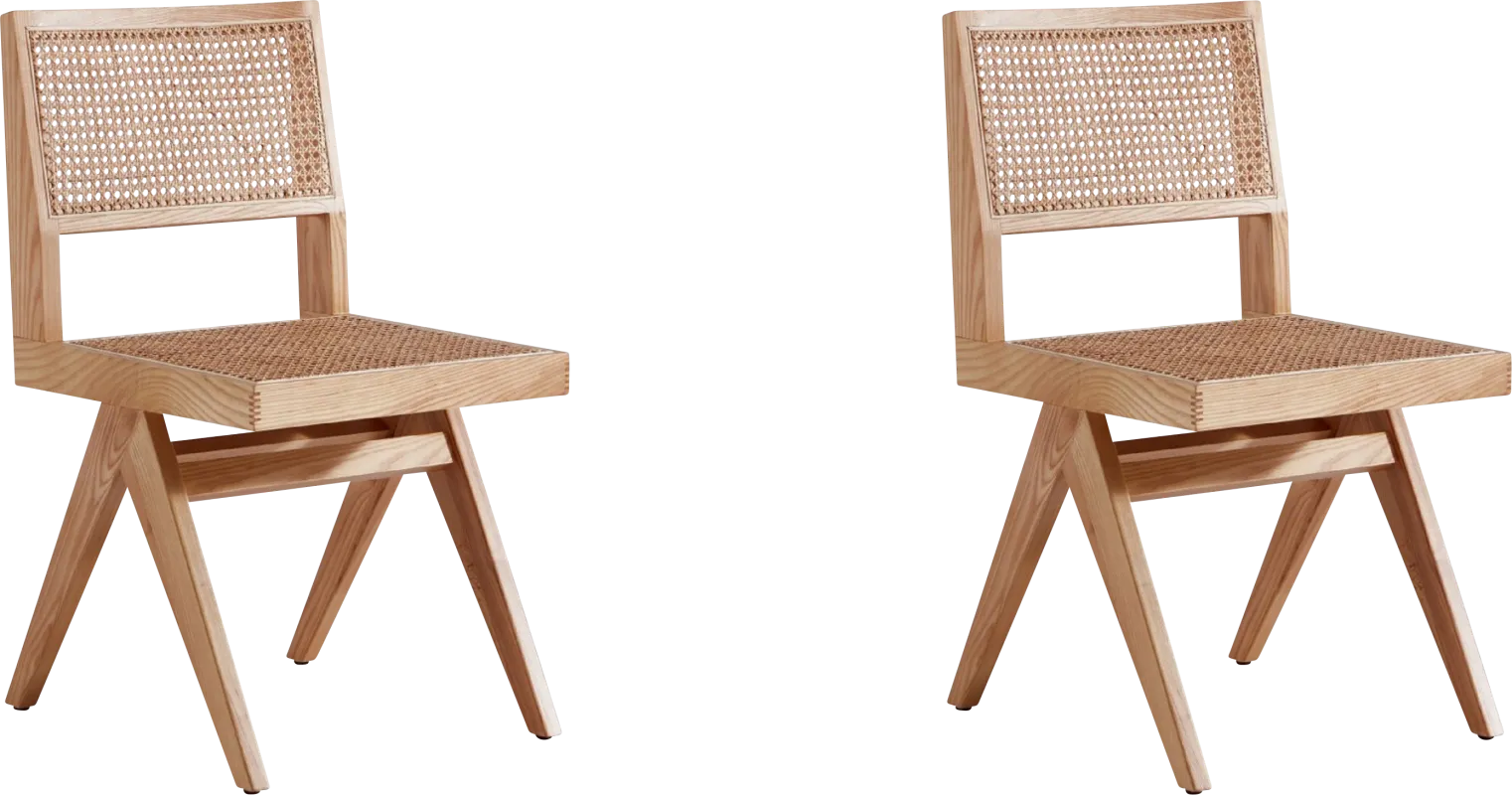 Bluesunny Natural Side Chair, Set of 2