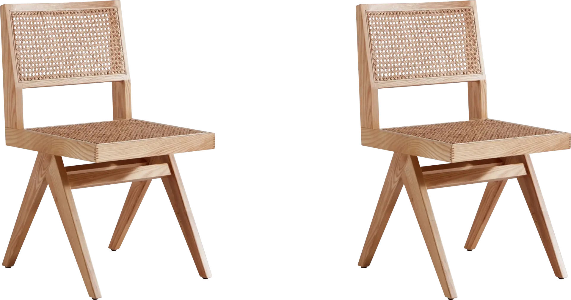 Bluesunny Natural Side Chair, Set of 2