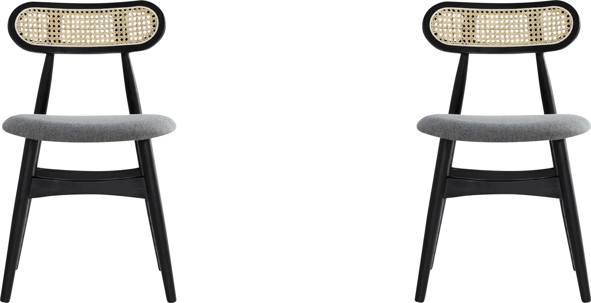 Crowex Black Side Chair, Set of 2 - Image 1