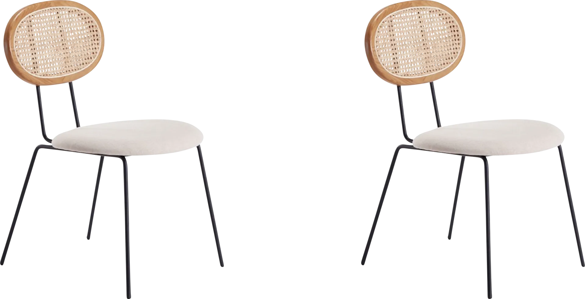 Roseforce Oatmeal Side Chair, Set of 2 - Image 1