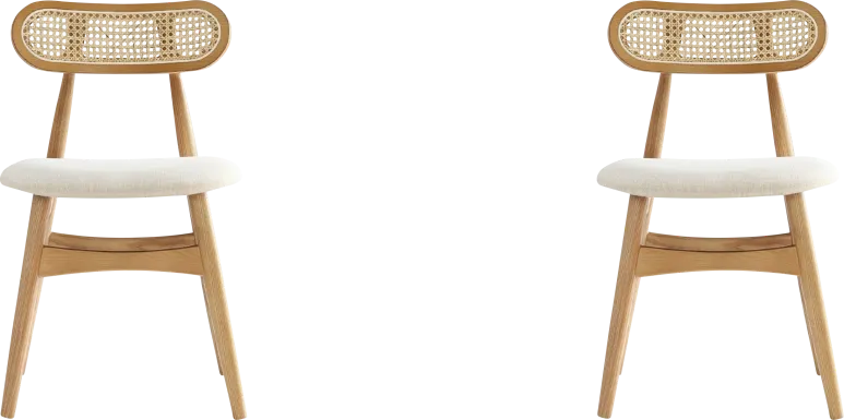 Crowex Natural Side Chair, Set of 2