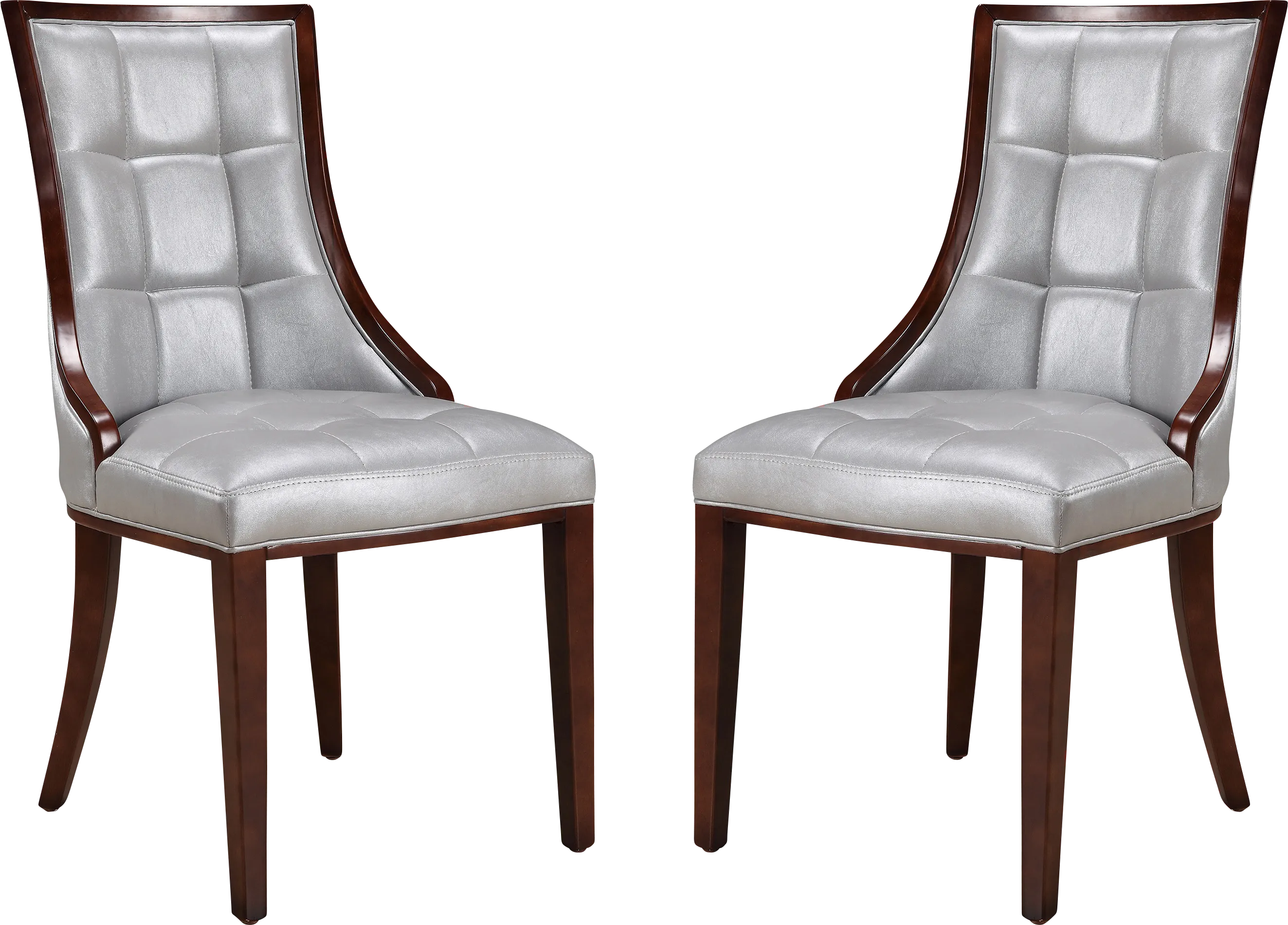 Cahabay Silver Side Chair, Set of 2 - Thumbnail - Image 1