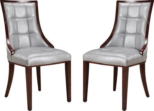 Cahabay Silver Side Chair, Set of 2