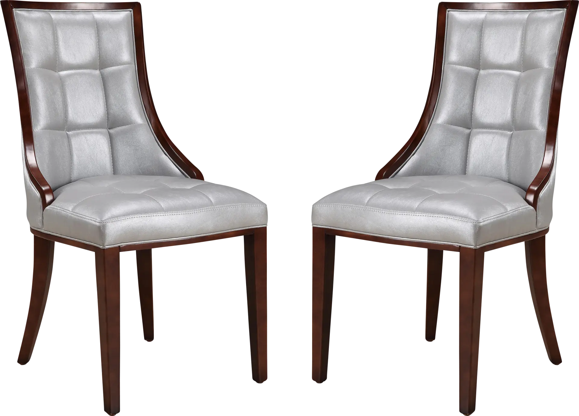 Cahabay Silver Side Chair, Set of 2