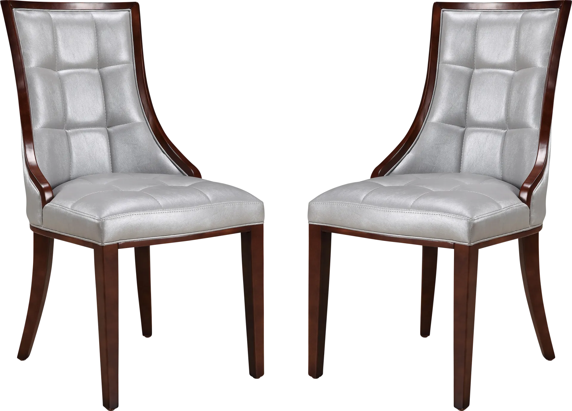 Cahabay Silver Side Chair, Set of 2 - Image 1