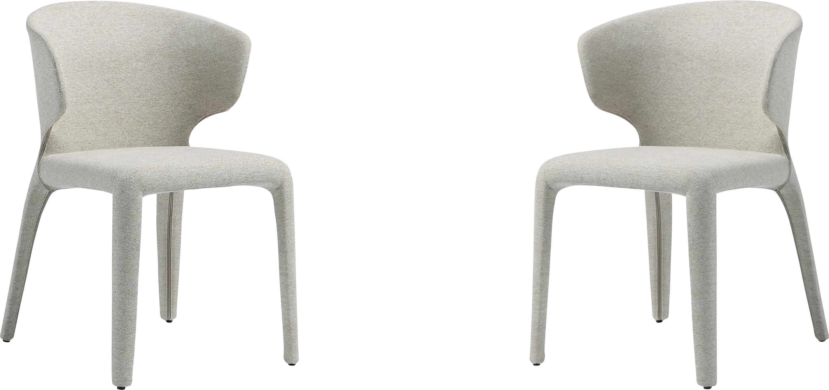 Ravennite II Beige Side Chair, Set of 2 - Thumbnail - Image 1