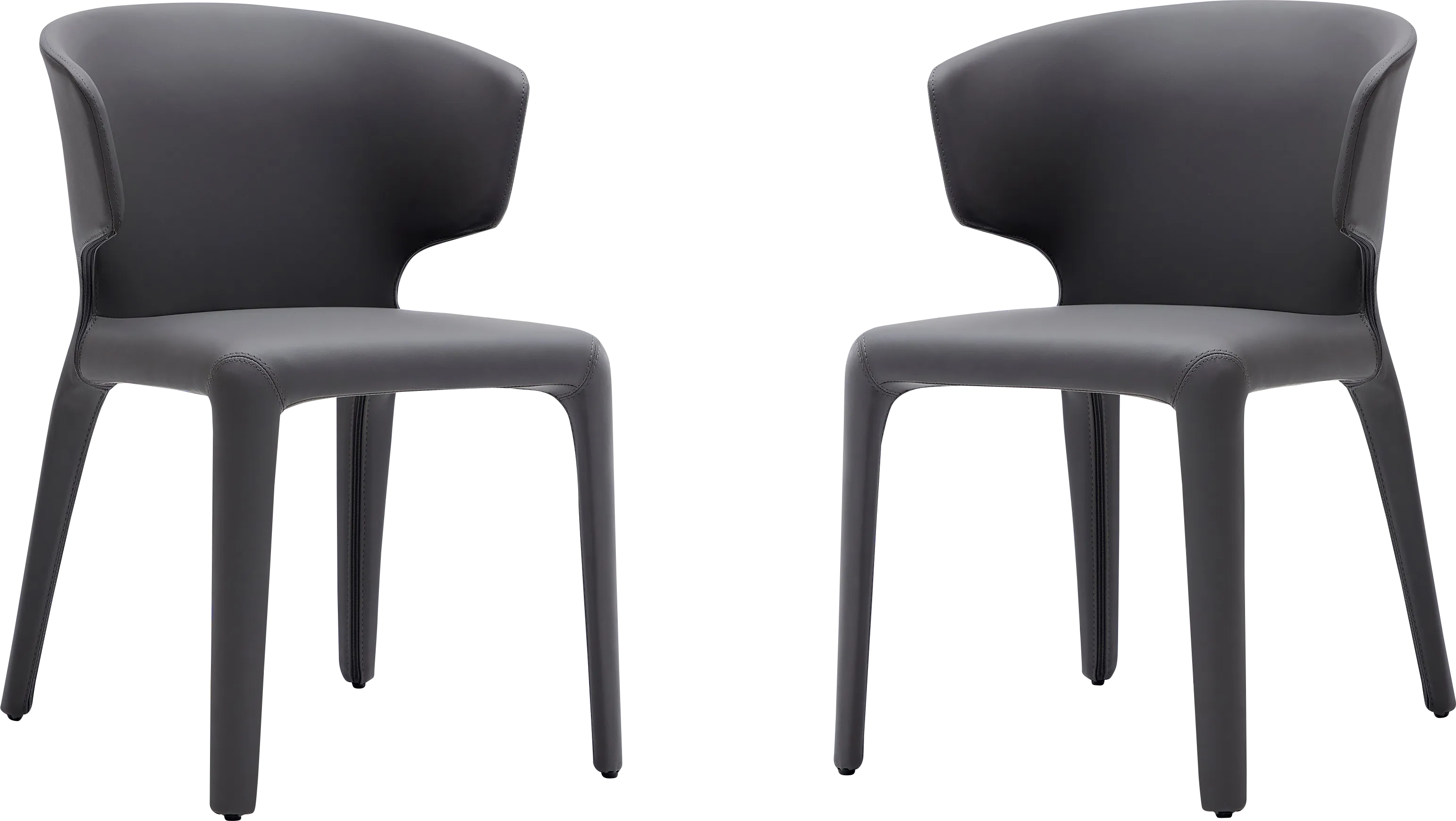 Ravennite I Gray Side Chair, Set of 2 - Thumbnail - Image 1