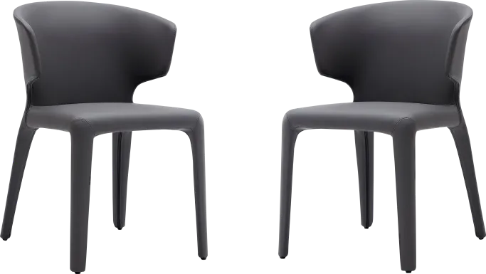 Ravennite I Gray Side Chair, Set of 2