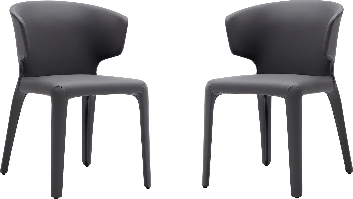 Ravennite I Gray Side Chair, Set of 2