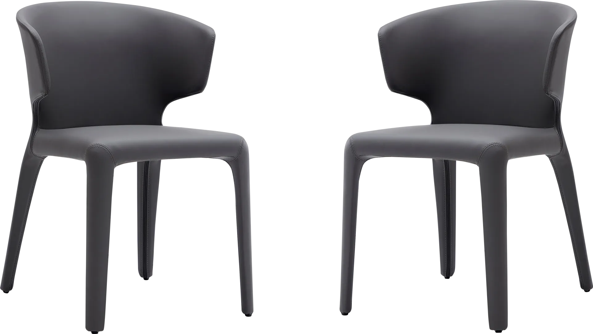 Ravennite I Gray Side Chair, Set of 2 - Image 1