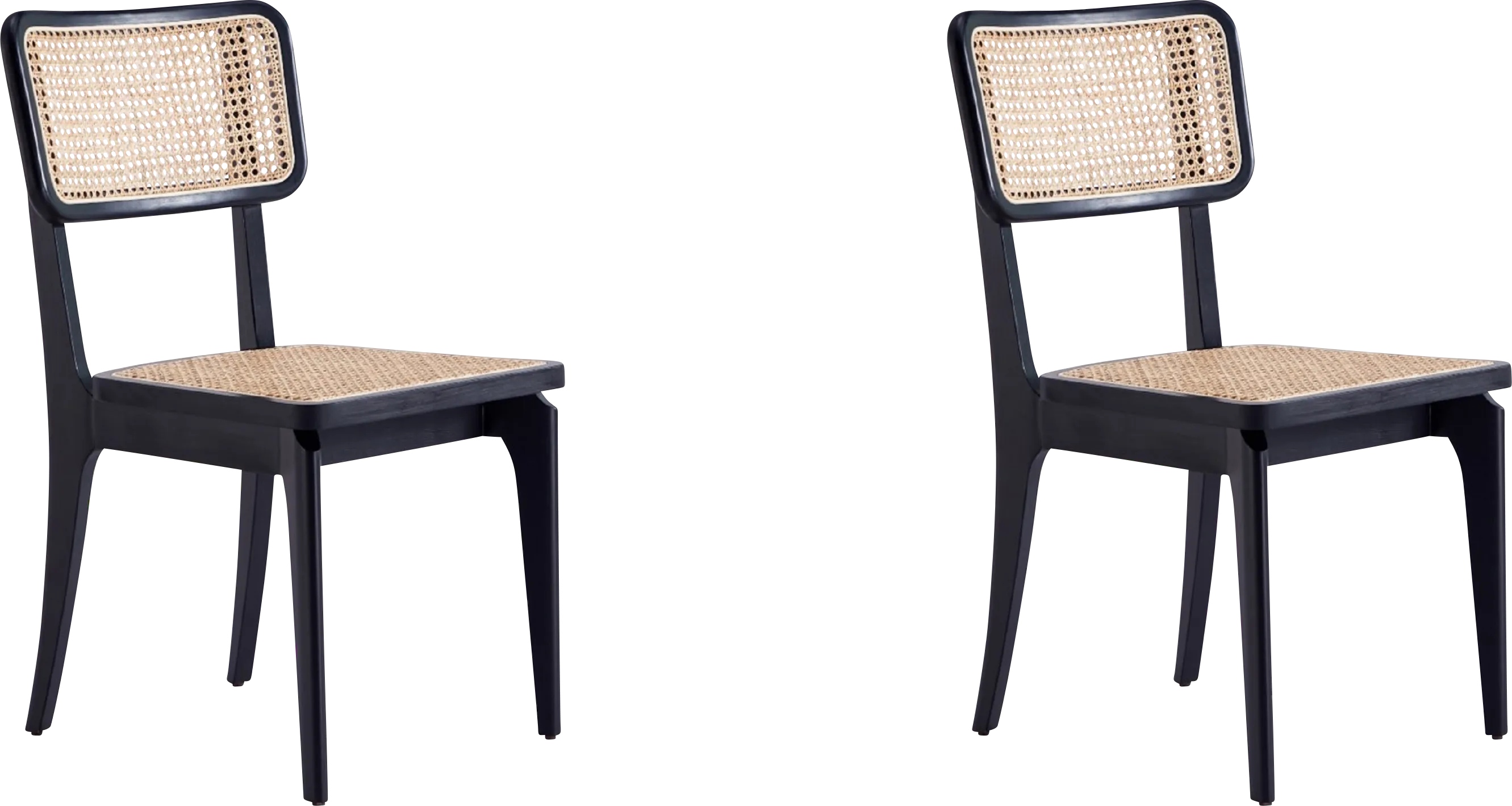 Owlworth Black Side Chair, Set of 2 - Thumbnail - Image 1