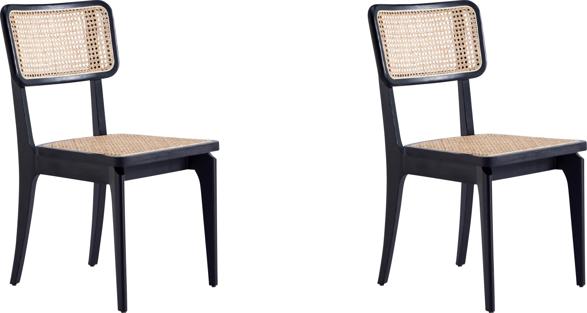 Owlworth Black Side Chair, Set of 2 - Image 1