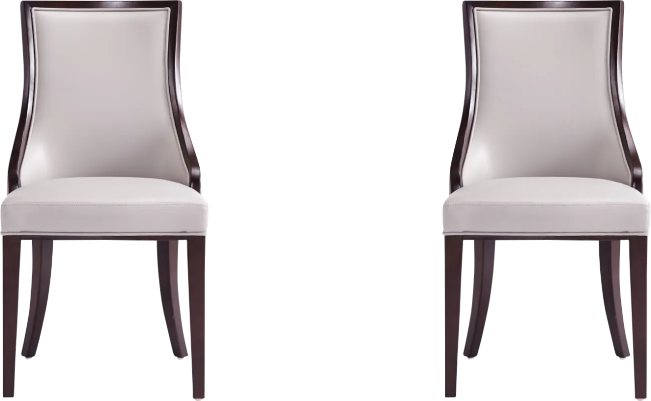 Berryhut Light Gray Side Chair, Set of 2
