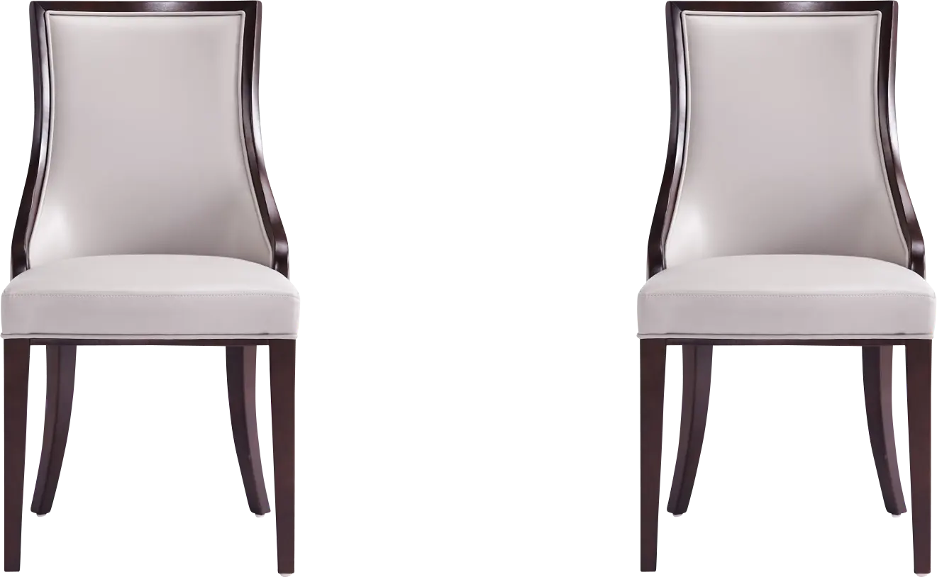Berryhut Light Gray Side Chair, Set of 2