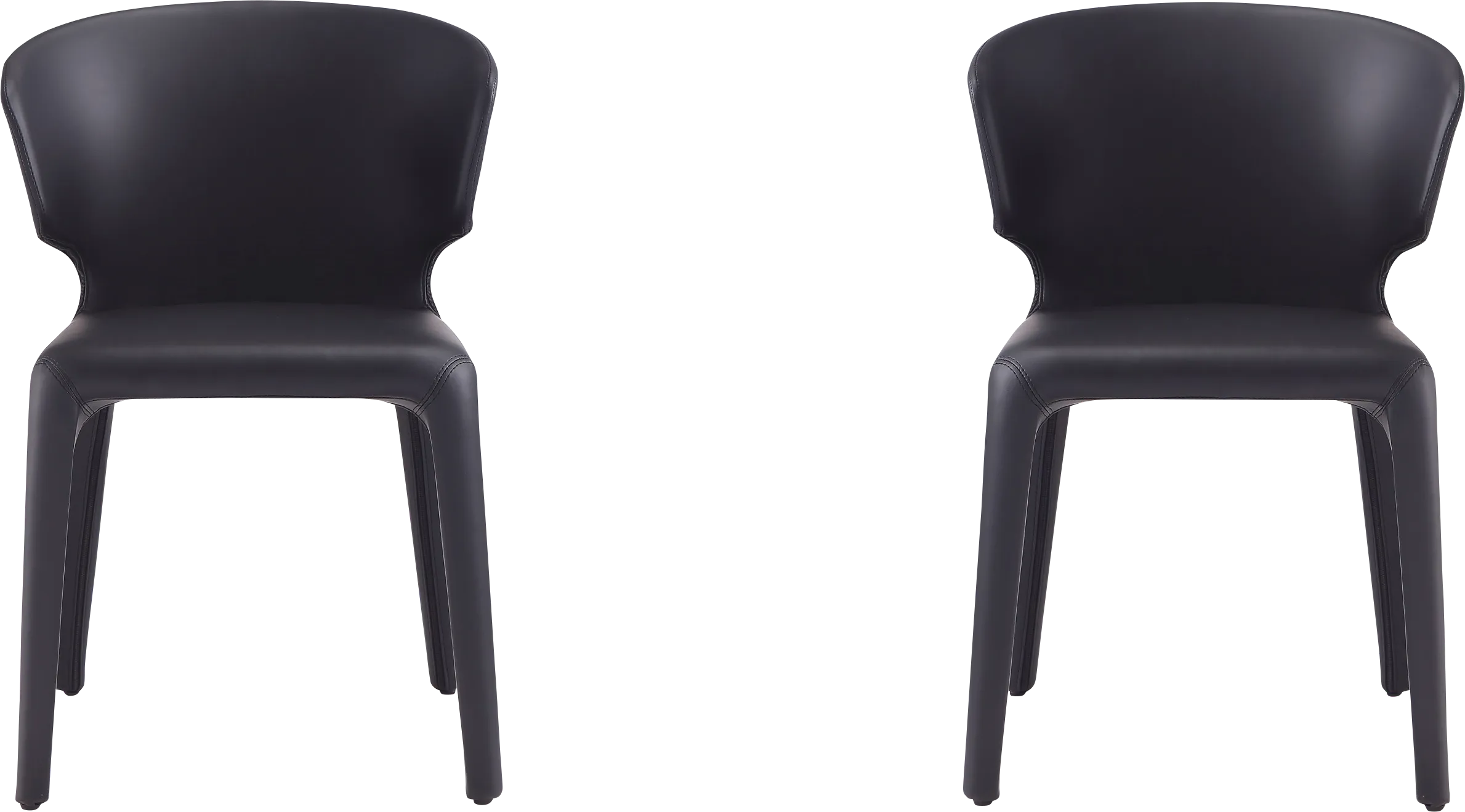 Ravennite I Black Side Chair, Set of 2 - Thumbnail - Image 1