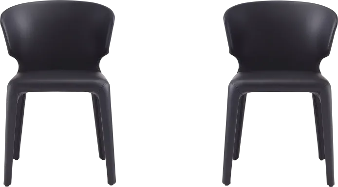 Ravennite I Black Side Chair, Set of 2