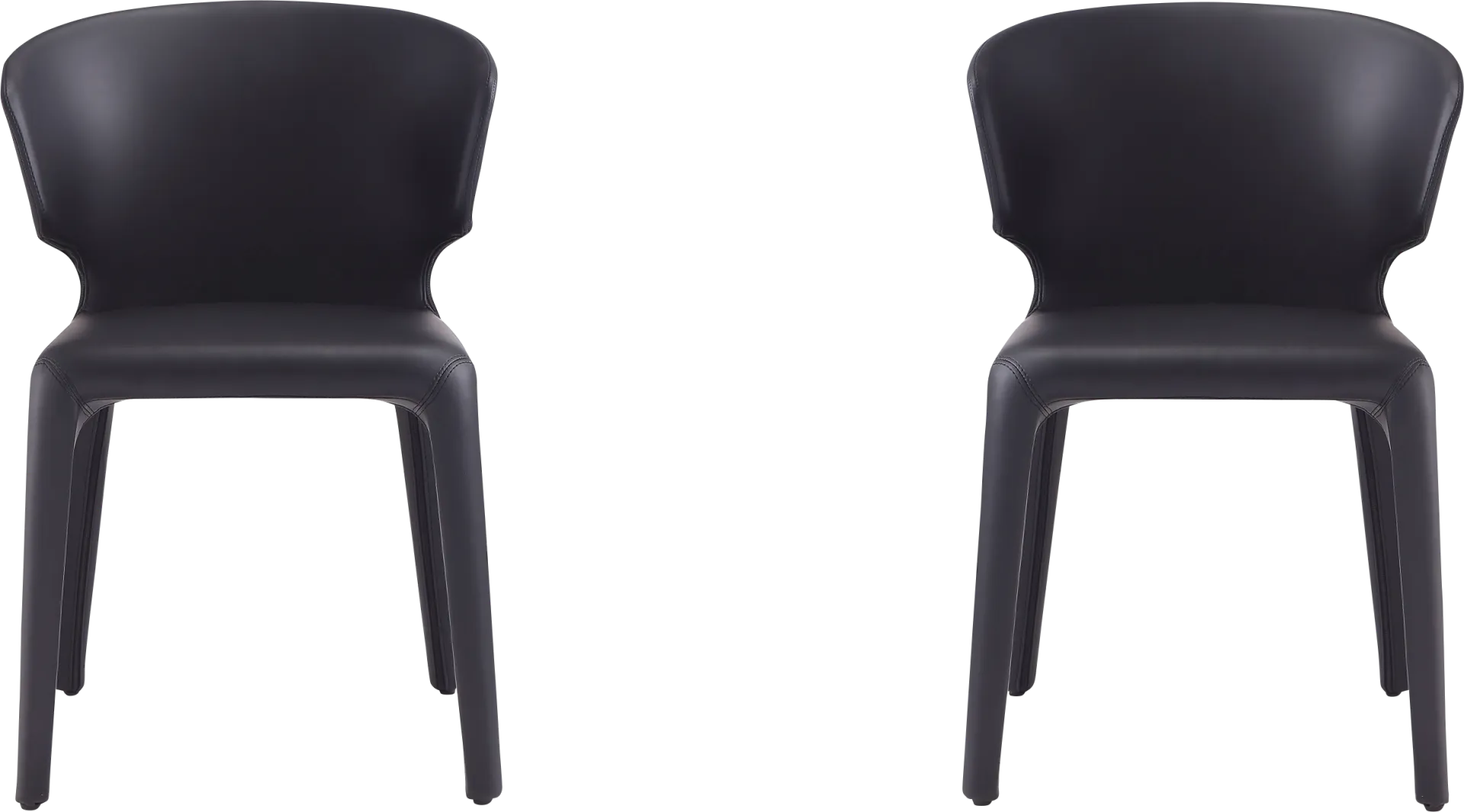 Ravennite I Black Side Chair, Set of 2 - Image 1
