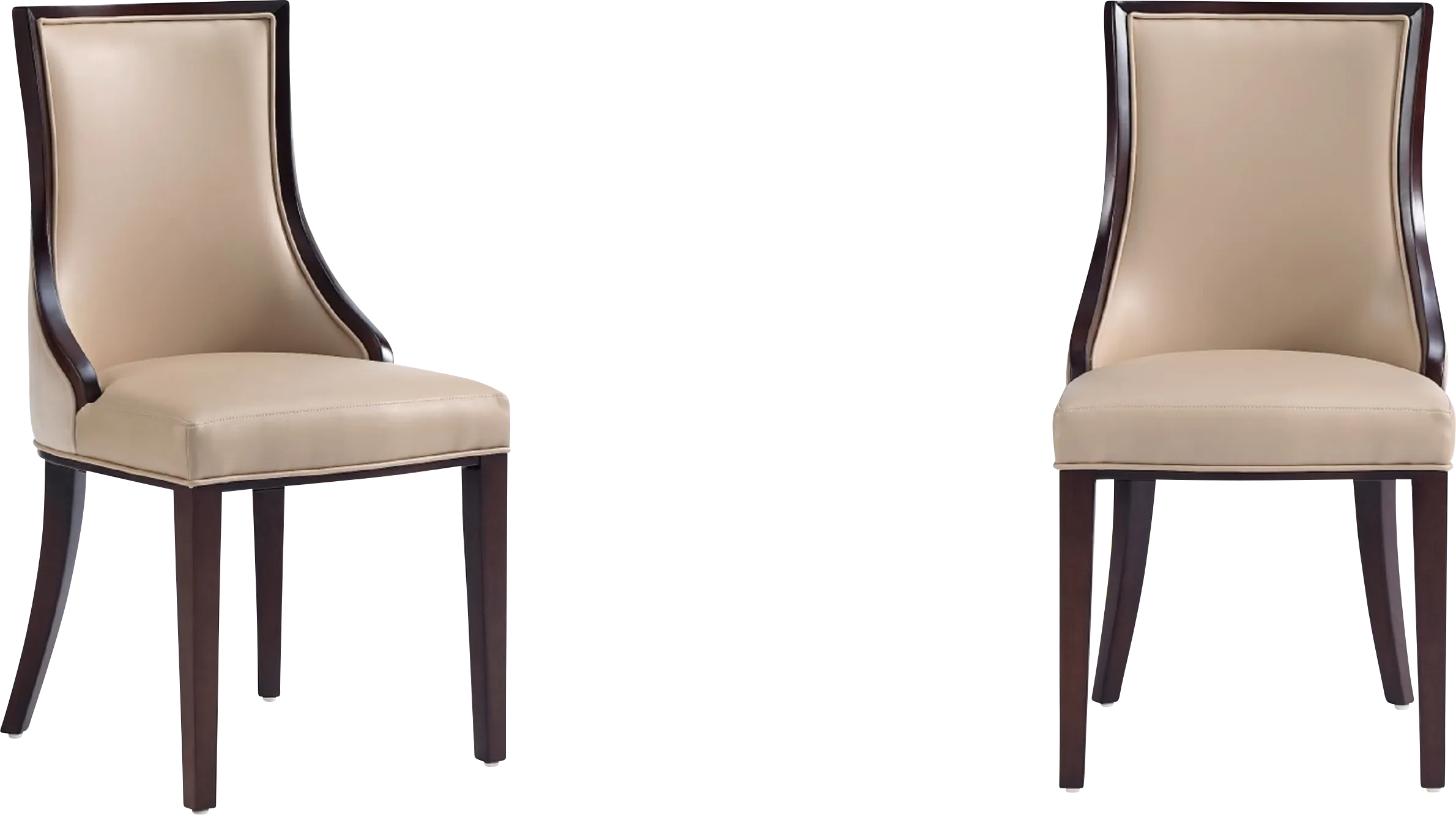 Berryhut Tan Side Chair, Set of 2 - Thumbnail - Image 1
