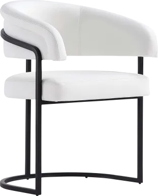 Absalom White Arm Chair