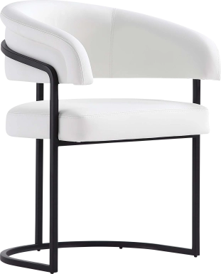 Absalom White Arm Chair