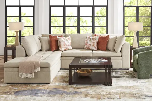 Sheridan Place Putty 2 Pc Sleeper Sectional