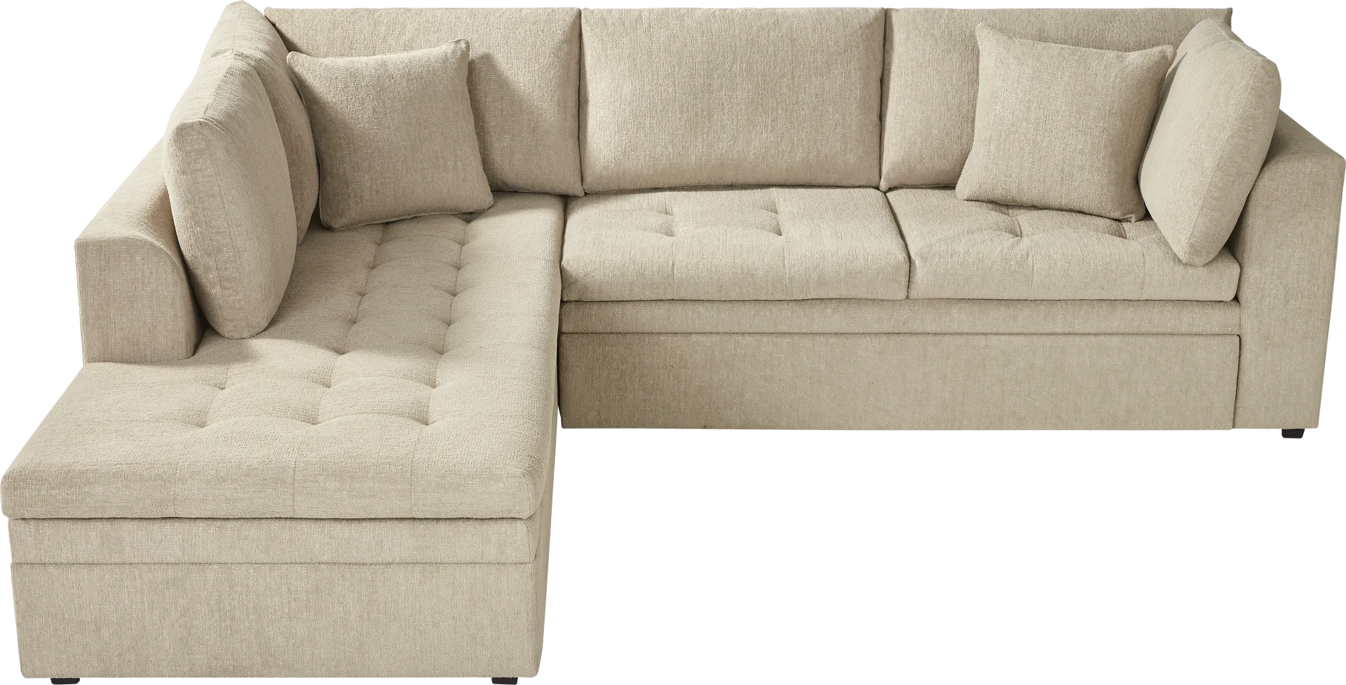 Sheridan Place Putty 2 Pc Sleeper Sectional - Image 1