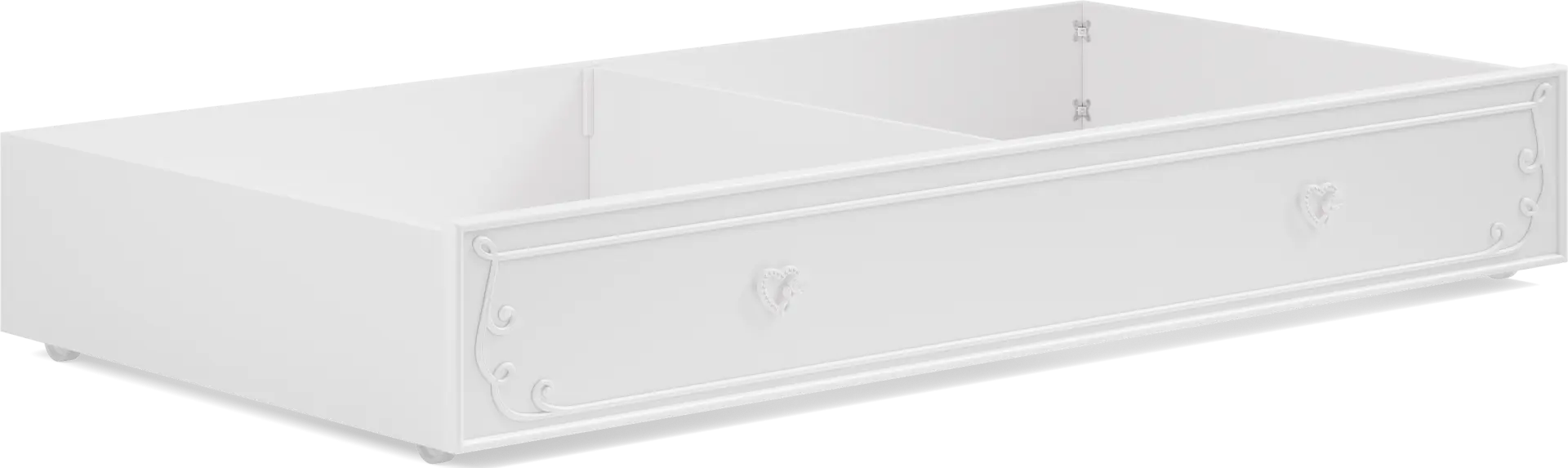 Disney Princess White Twin Storage Trundle