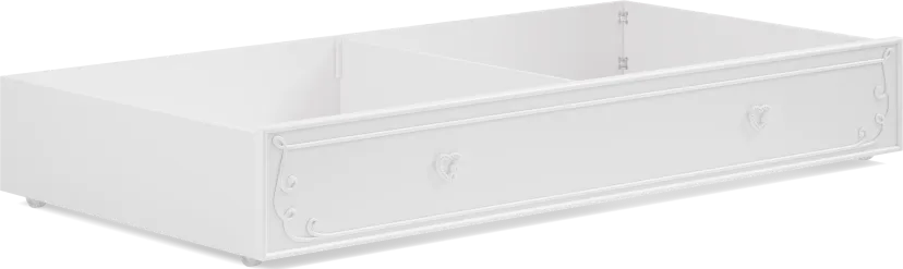 Disney Princess White Twin Storage Trundle