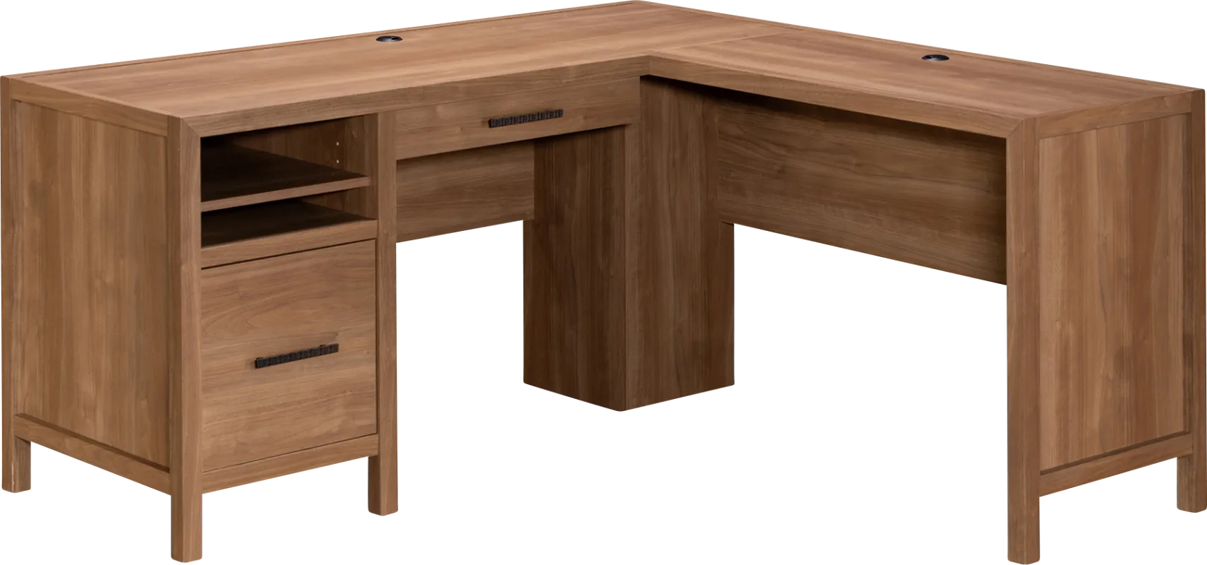 Riddlelife Brown L-Desk