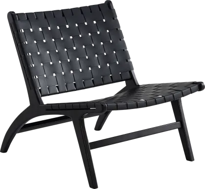 Rosefly Black Accent Chair