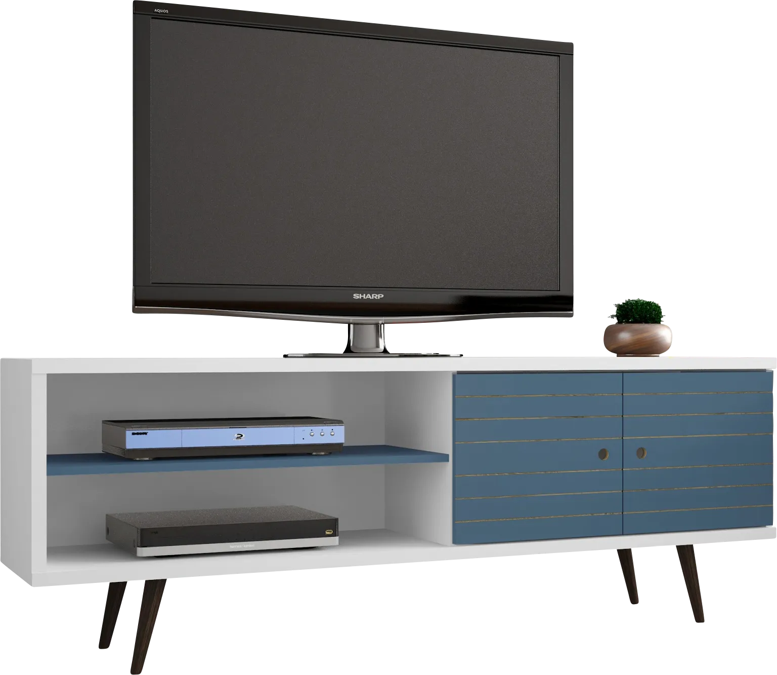 Wavefruit Blue 63 in. Console - Thumbnail - Image 1