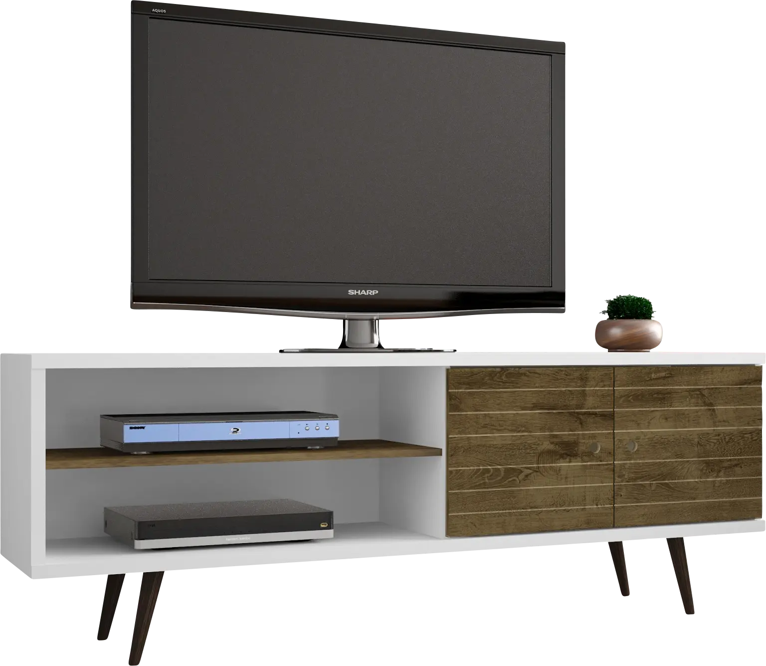 Wavefruit White 63 in. Console