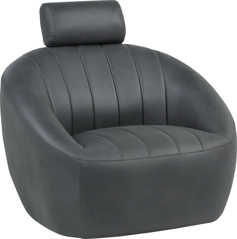 Kids Cloud9 Charcoal Swivel Chair