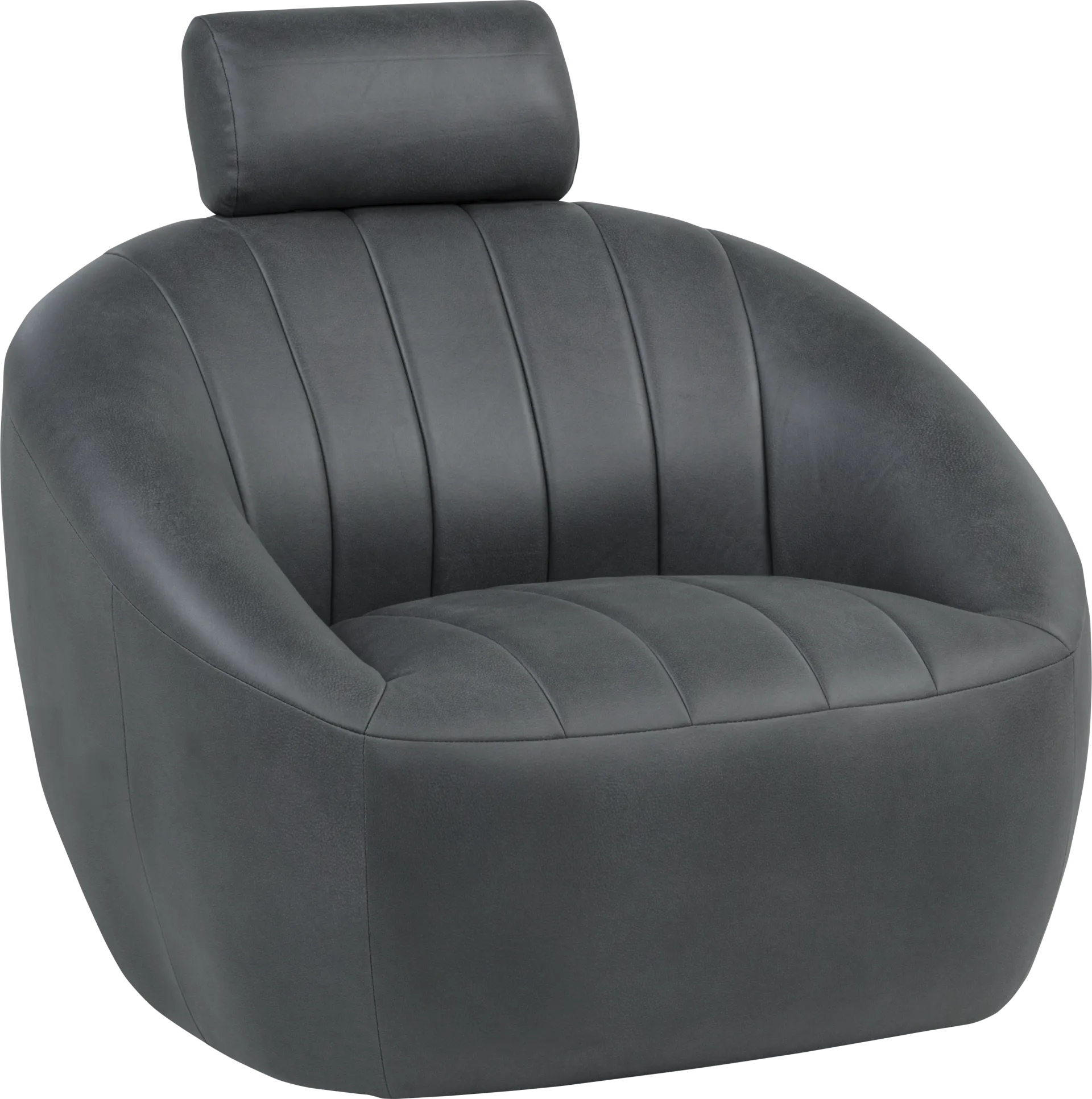 Kids Cloud9 Charcoal Swivel Chair - Image 1