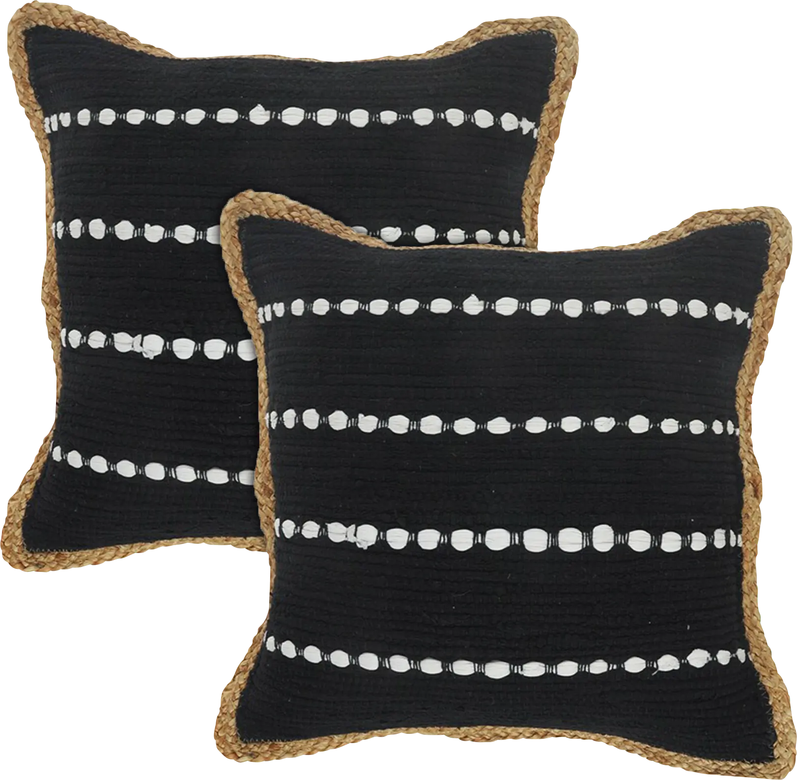 Hudsby Black Pillow, Set of 2
