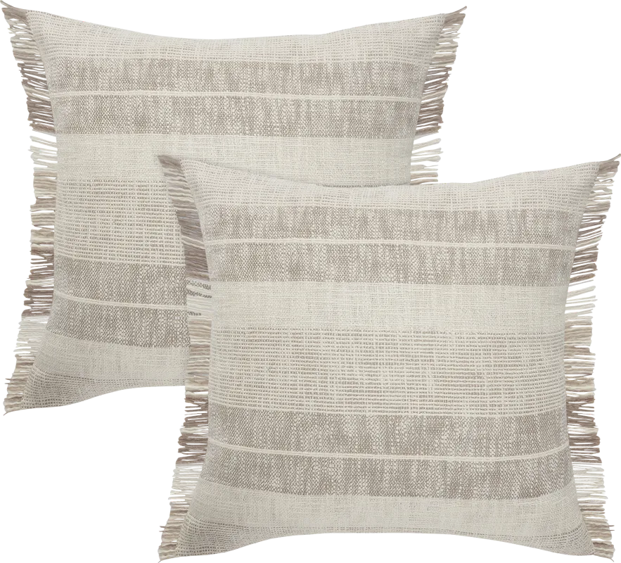 Muriq Beige Pillow, Set of 2