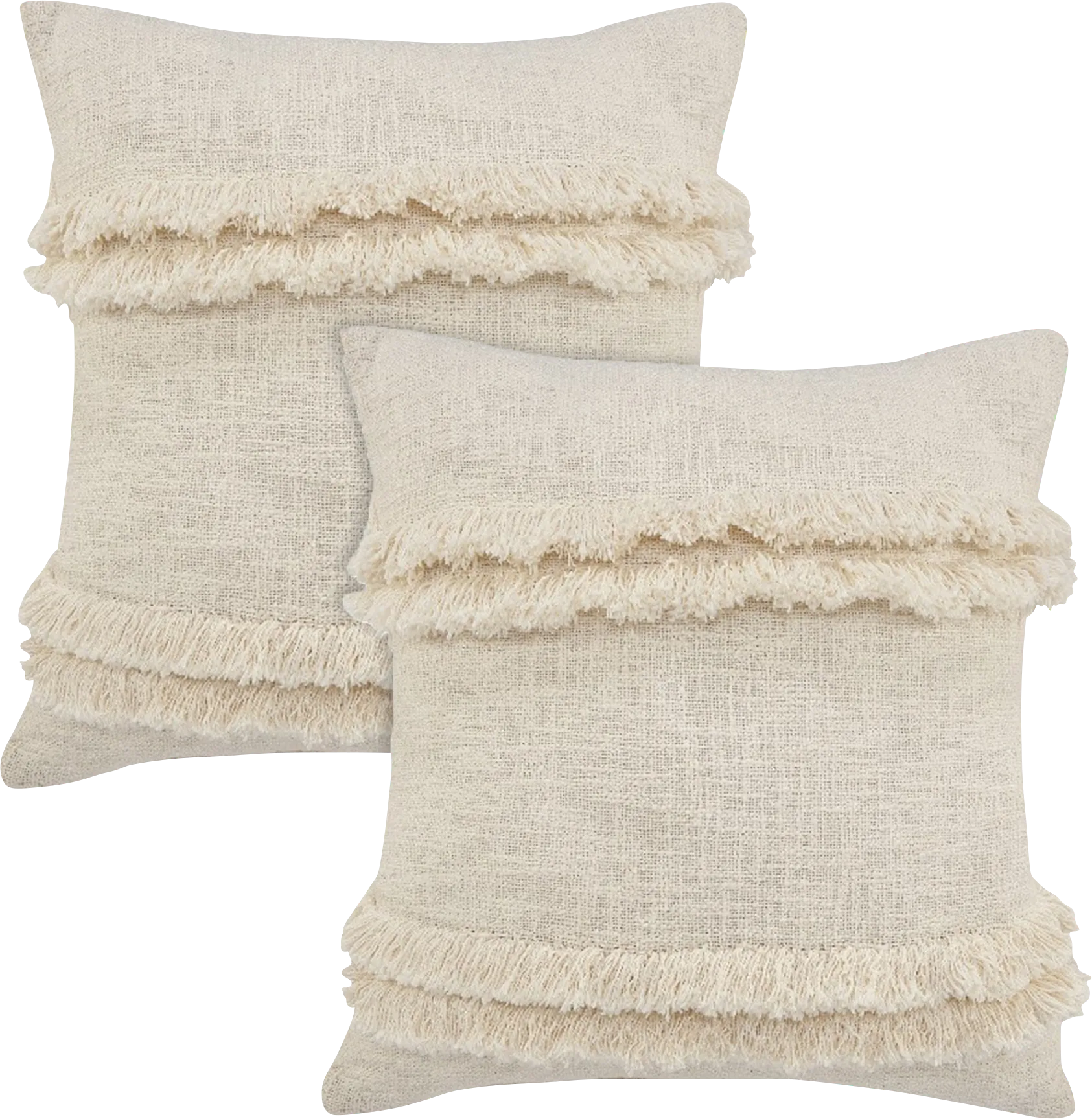 Albann Cream Pillow, Set of 2 - Thumbnail - Image 1