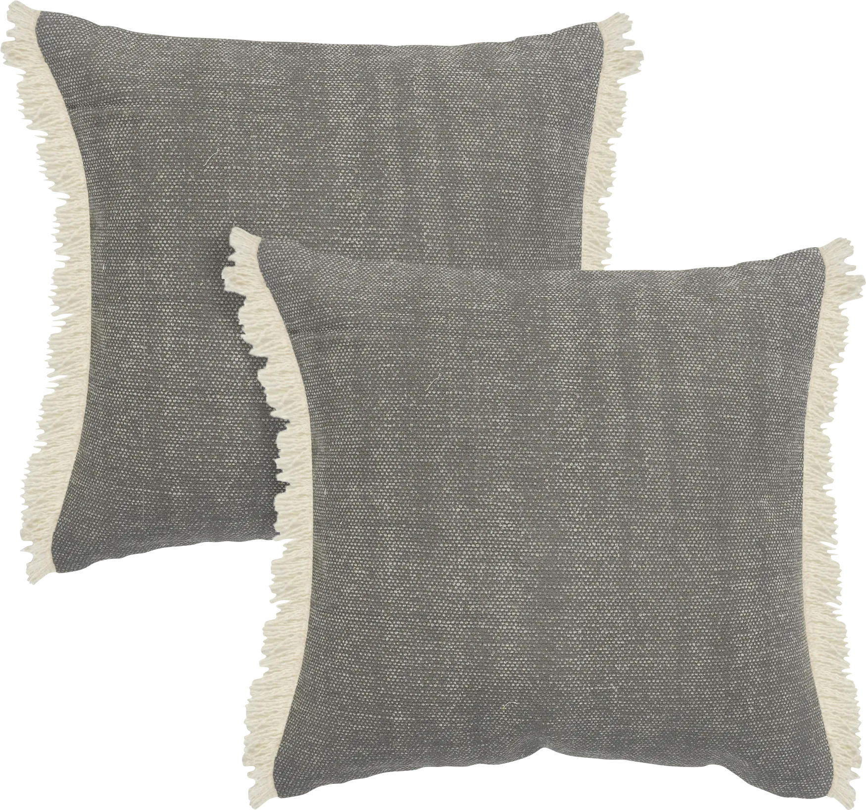 Laspelan Gray Throw Pillow, Set of 2 - Image 1