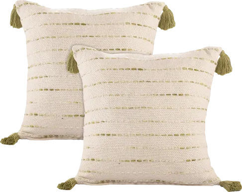 Dorath Olive Green Pillow, Set of 2